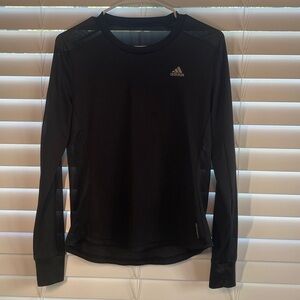 Adidas Black Breathable Performance Long Sleeve Top S